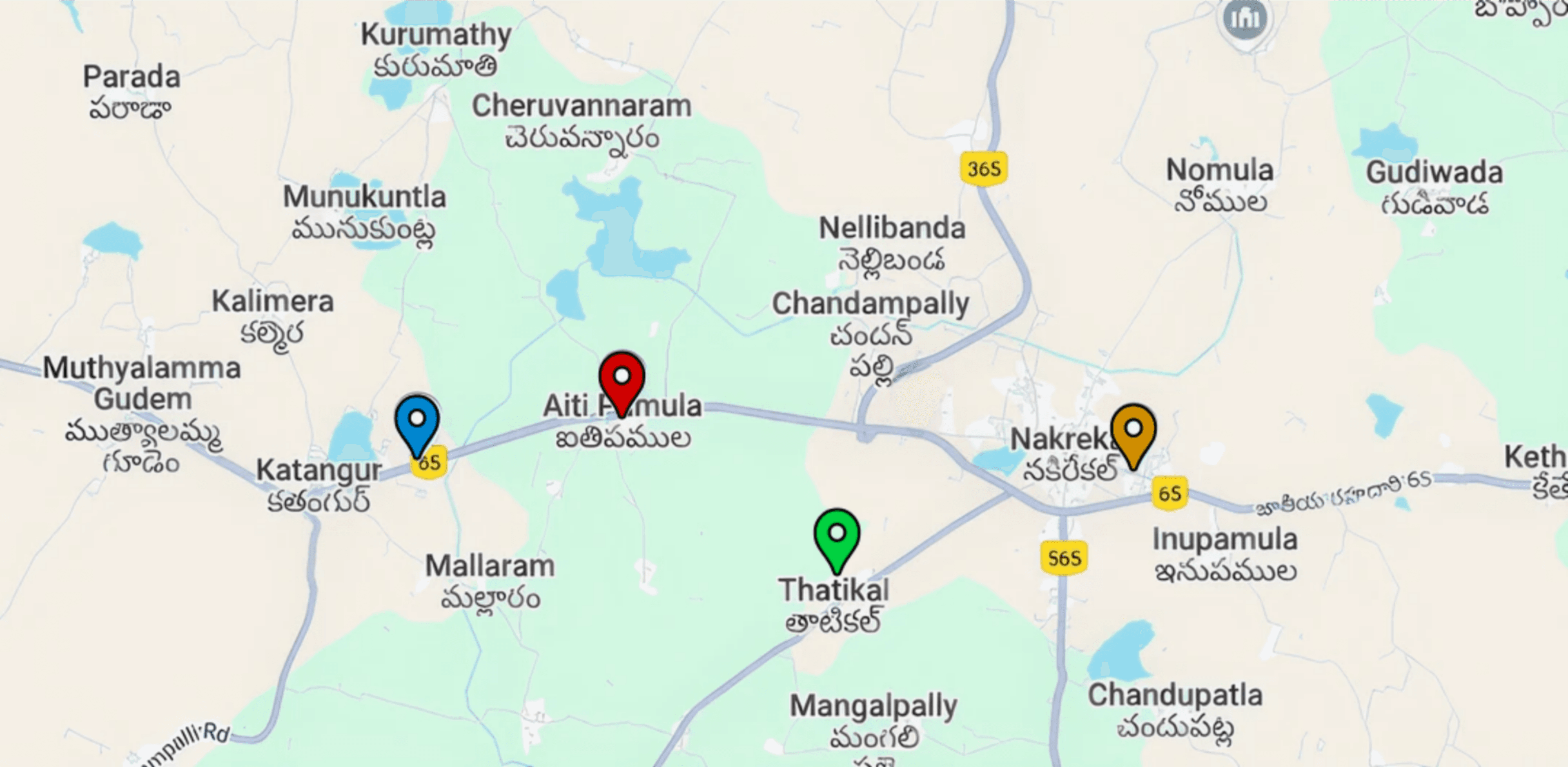 Aitipamula Operations Map